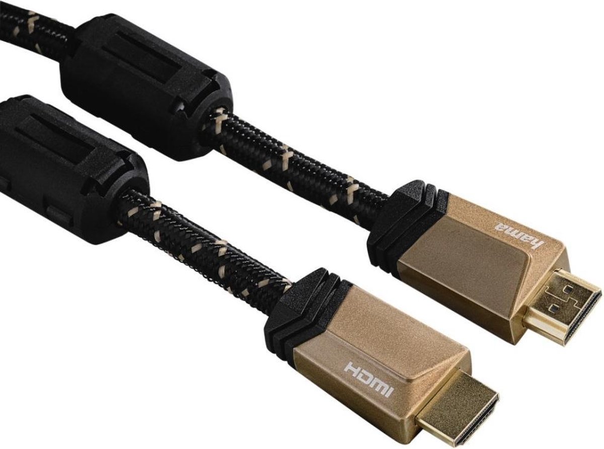 Hama Premium HDMI-kabel Met Ethernet Conn. - Conn. Ferriet Metaal 1,5 M